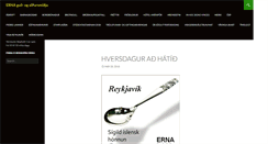 Desktop Screenshot of erna.is